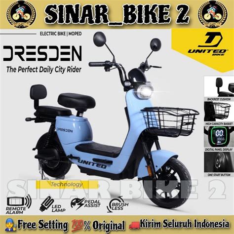 Jual Sepeda Listrik United Dresden Watt Electric E Bike Shopee