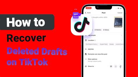 How To Get Drafts Back After Deleting Tiktok Limitless Aims