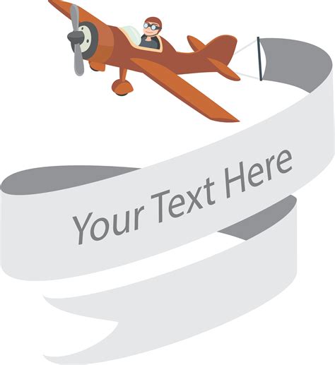 plane with banner clipart 10 free Cliparts | Download images on ...