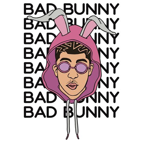 Bad Bunny Bad Bunny Svg Yo Perreo Sola Svg Bad Bunny Logo Inspire