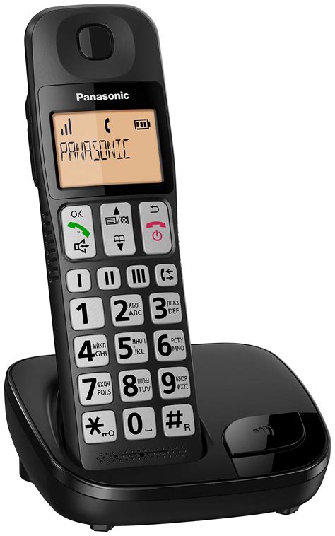 Buy Panasonic Kx Tge E Big Button Single Dect Cordless Telephone With