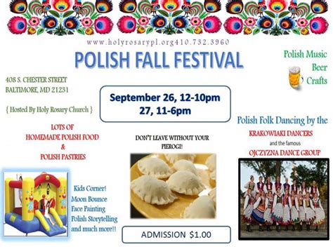 POLISH FESTIVAL / POLSKI FESTIWAL, SEPTEMBER 26 & 27, 2015