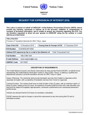 Fillable Online Unescap Orgnewsrequest Expression InterestRequest