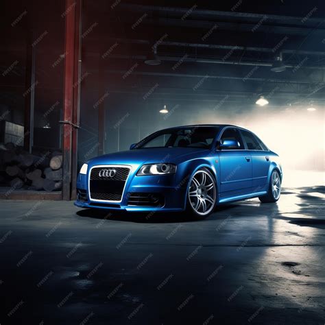 Premium AI Image | blue audi