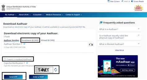 How To Download Aadhaar Card By Aadhaar Number Eid Name And Date Of