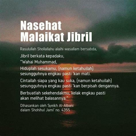 Nasihat Kehidupan Yang Disampaikan Jibril Kepada Nabi Muhammad Saw