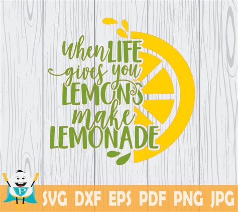 When Life Give You Lemons Make Lemonade SVG Summer Lemons Printable