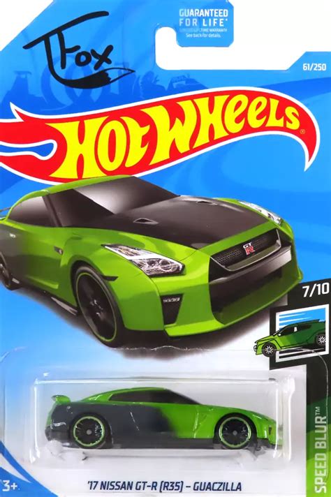 駿河屋 NISSAN GT R R GUACZILLA グリーンブラック Hot Wheels SPEED BLUR FYD ホットウィール