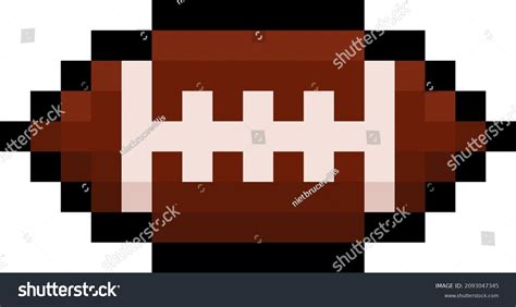 Pixel 8 Bit American Football Vector Stock Vector (Royalty Free ...