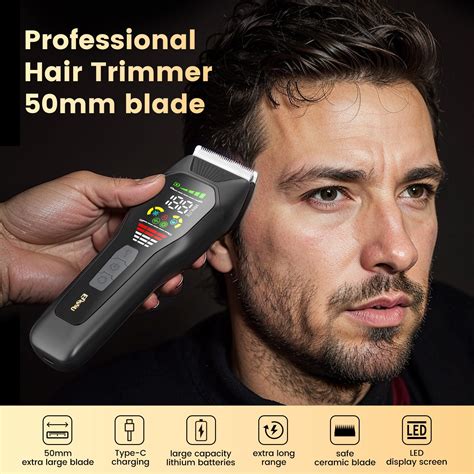 Professional 6500rpm powerful motor, 2-stage rotation Men Hair Clipper