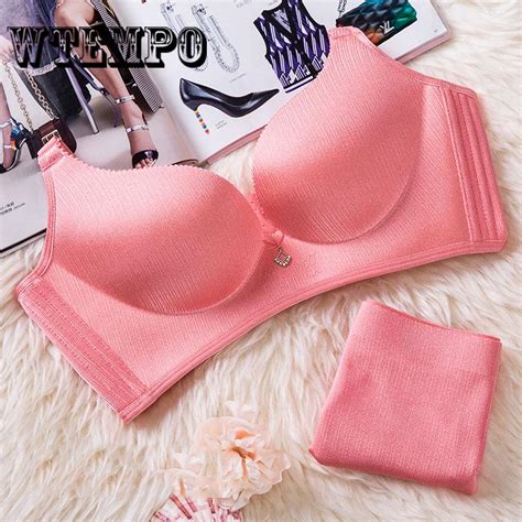 Buy Sexy Thong Lady Push Up Bra Set Out Underwear Panty Set Intimates Women Bra Brief Set At