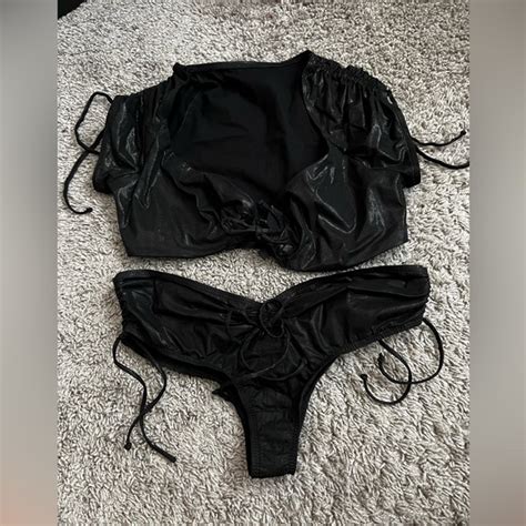 Agent Provocateur Swim Agent Provocateur Black Emanuelle Bikini