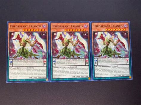 Yugioh 3x Predaplant Triantis Difo En019 Common 1st Ed Near Mint Ebay