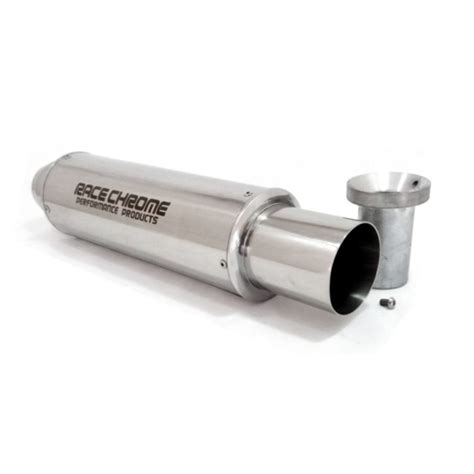 Abafador Esportivo Inox 4 Race Chrome Universal Crom Reto Submarino