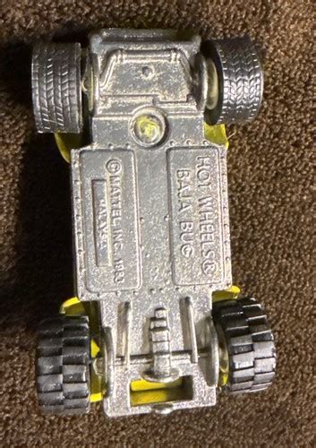 Vintage Hot Wheels Baja Bug Yellow Real Riders RR White Hub EBay