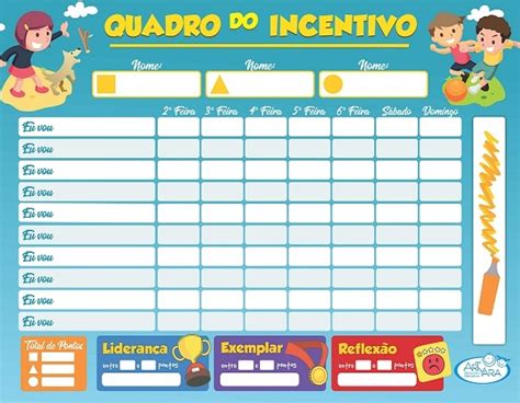 Quadro De Incentivo Loja Pin Quio Pin Quio Brinquedos Educativos