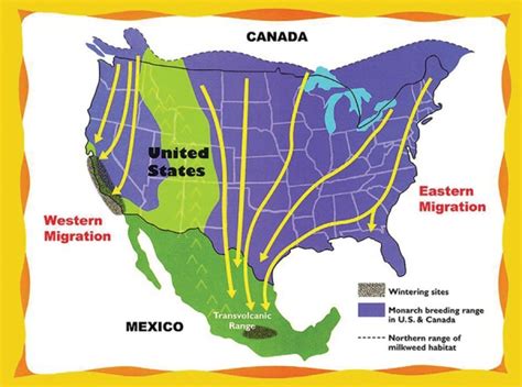 Monarch Butterfly Migration Map » Platte-Clay Electric Cooperative