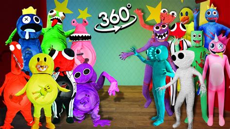 Vr 360° New Rainbow Friends In Real Life All Phases Old Vs New 🎶