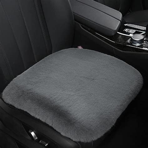 Soft Fuzzy Faux Fur Car Seat Cover Cozy Synthetic Fluffy