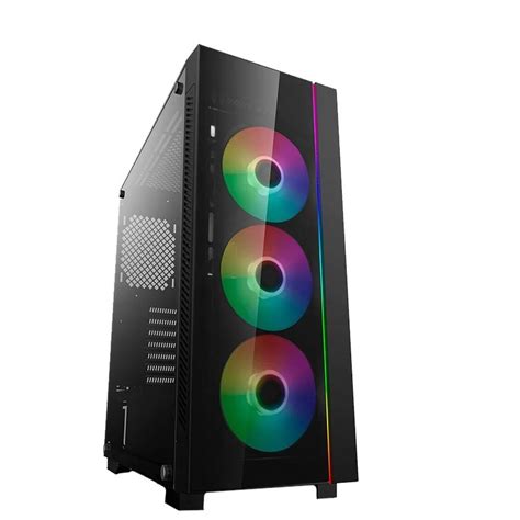 Gabinete Gamer Deepcool Matrexx Add Rgb F Vidro Temperado Preto