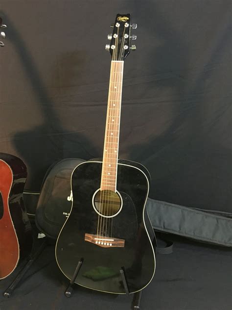 3 GUITARS: TRADITION MODEL TG500 ACOUSTIC GUITAR WITH SOFT SHELL CASE ...