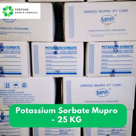 Jual Potassium Sorbate Pengawet Makanan Minuman Mupro 25KG Shopee