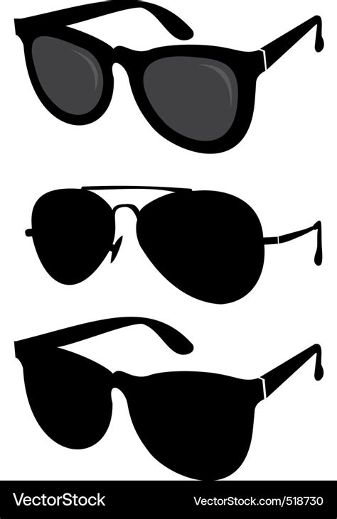 Classical And Sport Sunglasses Royalty Free Vector Image