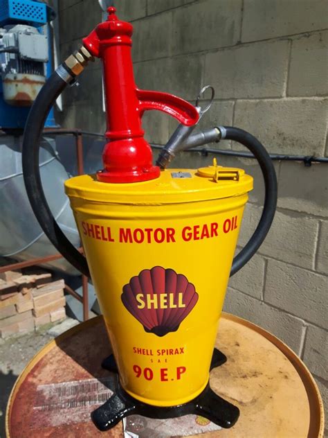 Early Shell Gear Oil Dispenser Gasolineras Viejas Gasolinera