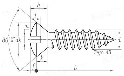 Asme B R Slotted Oval Countersunk Head Tapping