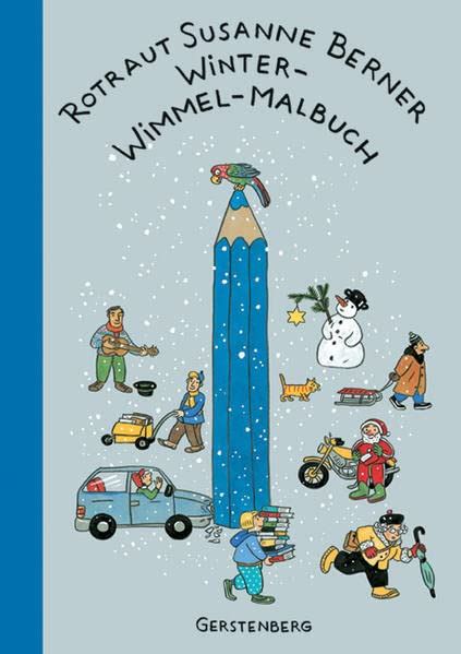 Winter Wimmel Malbuch Berner Rotraut Susanne Amazon Fr Livres