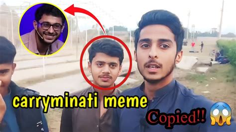 Carryminati Meme Ko Copy Karne Wala Larka Carryminati Carryminati