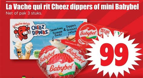 La Vache Qui Rit Cheez Dippers Of Mini Babybel Stuks Aanbieding Bij Dirk