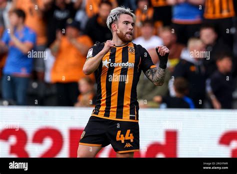 Aaron Connolly Of Hull City Celebrates His Goal Making It During