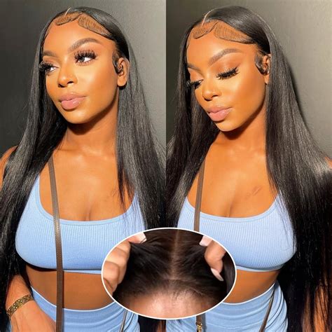 Pisry Wear And Go Glueless Wigs Human Hair Pre Plucked Pre Cut 6x4 Hd Lace Front