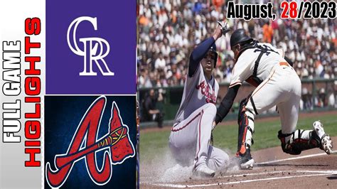 Atlanta Braves Vs Colorado Rockies FULL GAME HIGHLIGHTS TODAY