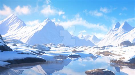 Snowy Mountaine wallpaper by Teksha-art on DeviantArt