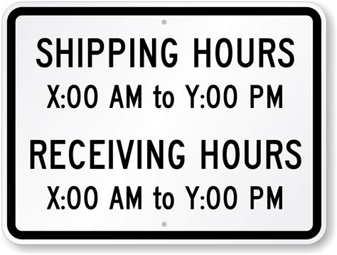 Shipping And Receiving Signs Shipping Signs Receiving Signs