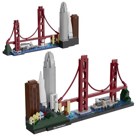 Lego Architecture Skyline - 21043 San Francisco 3D model | CGTrader