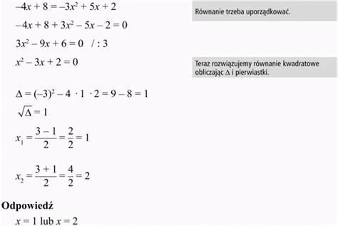 R Wnania I Nier Wno Ci Kwadratowe Matematyka Opracowania Pl