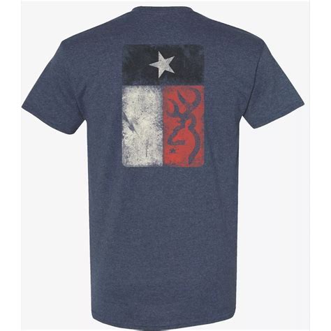 Browning Mens Classic Distressed Texas Flag T Shirt Academy