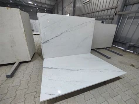 White Indian Statuario Marble For Flooring Thickness 18 20 Mm At Rs