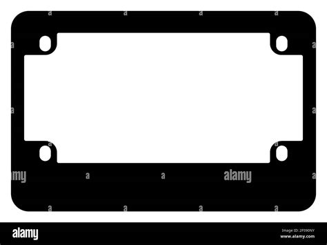 Plaque D Immatriculation Vierge Banque D Images Noir Et Blanc Alamy