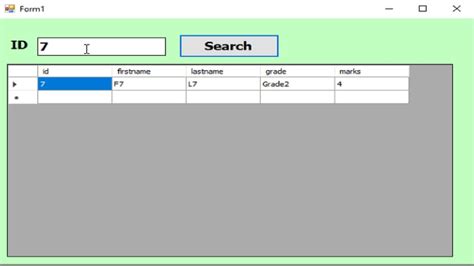 C Sharp Search In Sql Database Filter Data In Datagridview Using