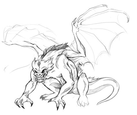 Gargoyle Drawing At Getdrawings Free Download