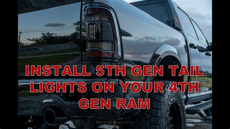 5th Gen Ram Tail Lights For 4th Gens YouTube