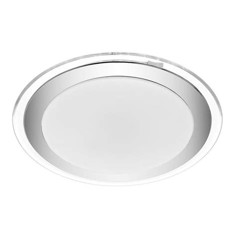 Buy Astrid Led Oyster Light 18w Tri Colour 330mm Satin Chrome Clear Astrid Oy33 Ch3c Mydeal