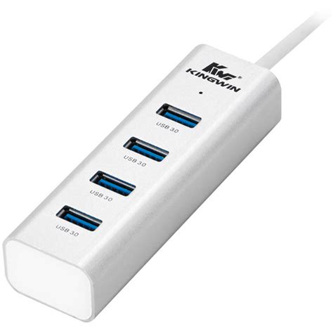 Kingwin 4 Port USB 3 1 Gen 1 Type C Hub White KWZ 400 C B H