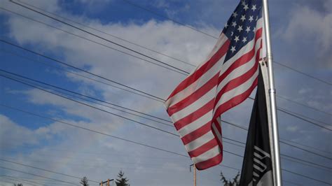 Our Porch Flags U S Flag And Pow Mia Flag Flag Etiquette Dictates