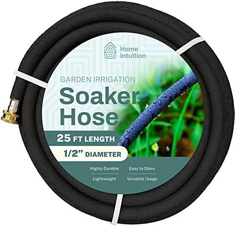 Garden Soaker Hose 25 Ft 1 2 Diameter Tubing Irrigation Soaker Hoses