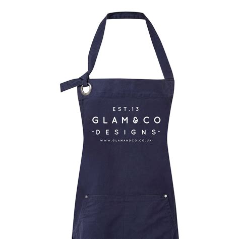 Personalised Apron With Pockets Logo Design Apron Aprons Etsy